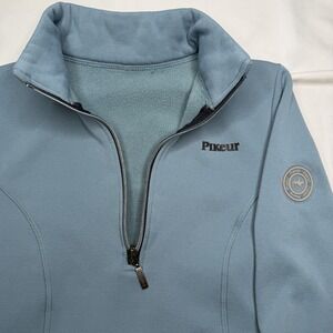 Pikeur Women 34 Small Fleece Polartec 1/2 Zip Jacket Equestrian Riding Blue EUC
